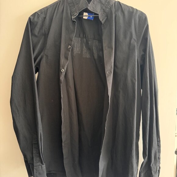 Ice Play Black Cotton Button-Up Shirt – Back Logo, Made in Italy - Picture 4 of 6